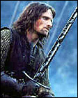 Viggo Mortensen nei panni di Aragorn