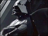 Darth Vader e l'Imperatore osservano la costruzione della Morte Nera