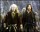 Aragorn e Re Thoden sugli spalti del Fosso di Helm